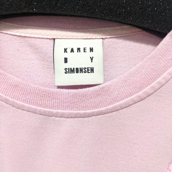 KAREN by Simonsen | Ruffle Sash Sweatshirt in Pink - Picture 3 of 7